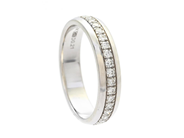 Jewellery, ETERNITY RING, 18K white gold, in auction: Valentine – Saturday 7 February