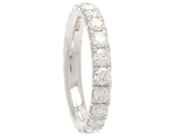 Jewellery - FULL ETERNITY RING, 18K white gold - View 1