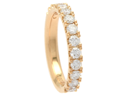 Jewellery - ETERNITY RING, 18K gold with 13 brilliant cut diamonds 0,73 ctw - View 1