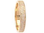 Jewellery - RING, 18K gold with 87 brilliant cut diamonds 0,29 ctw - View 1