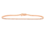 Jewellery, TENNIS BRACELET, 18K pink gold, in auction: NewYear – Saturday 29 December 2018