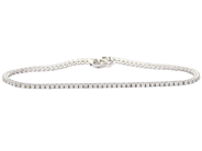 Jewellery, TENNIS BRACELET, 18K white gold, in auction: NewYear – Saturday 29 December 2018
