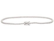 Jewellery - TENNIS BRACELET, 18K white gold - View 2