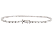 Jewellery - TENNIS BRACELET, 18K white gold - View 2