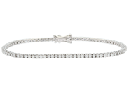 Jewellery, TENNIS BRACELET, 18K white gold, in auction: NewYear – Saturday 29 December 2018