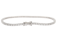 Jewellery - TENNIS BRACELET, 18K white gold - View 2