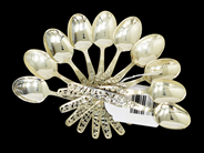 Silverware - Coffee spoon i 830silver GAB Rose creeper 118mm, 138,8gr - View 1