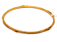 Lot - Bangle with stones and small details i white gold 22K 11,4g 6,5cm  - View 1