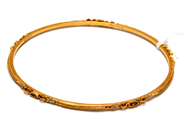 Lot, Bangle with stones and small details i white gold 22K 11,4g 7cm , in auction: Pawn – Tuesday 22 January 2019