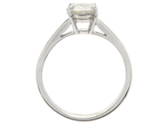Jewellery - SINGLE STONE RING, 18K white gold - View 2