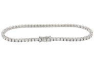 Jewellery - TENNIS BRACELET, 18K white gold - View 2
