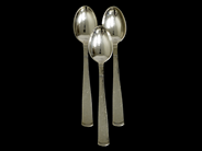 Silverware, 3 Coffee spoons model Uppsala, Silver 830, in auction: Pawn – Tuesday 5 March 2019