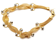 Jewellery, Bracelet 14K double-dyed 7,7g 19,5cm, in auction: Pawn – Tuesday 5 March 2019