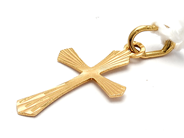 Jewellery, Pendant 18K 0,6g Cross Length: 26mm, in auction: Pawn – Tuesday 5 March 2019