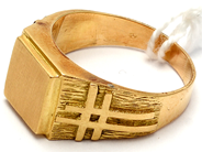 Jewellery, Signet ring 18K 6,5g Ø18½, in auction: Pawn – Tuesday 5 March 2019