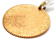 Jewellery, Pendant 21K 1,8g Ø18mm, in auction: Pawn – Tuesday 5 March 2019