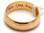 Lot, Ring 18K 6,0g Ø18 (engraved), in auction: Pawn – Tuesday 5 March 2019