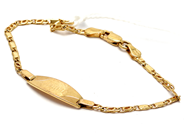 Lot, Bracelet with tray 10K 2,5g 15cm (engraved) , in auction: Pawn – Tuesday 5 March 2019