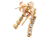 Jewellery, Earrings, one pair 18K Brv:1,6g Length: 19mm, in auction: Pawn – Tuesday 5 March 2019