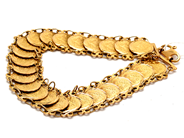 Jewellery, Bracelet with coin similar items 21K 22,1g 20cm, in auction: Pawn – Tuesday 5 March 2019