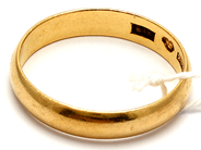Lot, Ring 23K 6,2g Ø21½ (engraved), in auction: Pawn – Tuesday 5 March 2019