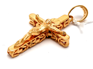 Jewellery, Pendant 18K 18,2g Crucifix with emperor link Length: 58mm, in auction: Pawn – Tuesday 5 March 2019
