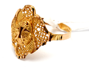 Jewellery, Ring 21K 1,5g Ø17, in auction: Pawn – Tuesday 5 March 2019