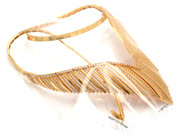 Jewellery - Necklace 21K 41,0g ca48cm, with white stones - View 1