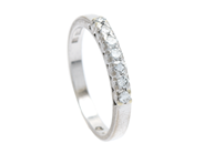 Jewellery, ETERNITY RING, 18K white gold, in auction: Lilla jewellery – Thursday 28 March 2019