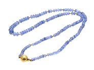 Jewellery, NECKLACE, tanzanites, in auction: Lilla jewellery – Thursday 28 March 2019
