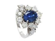 Jewellery, RING, 18K white gold, in auction: Lilla jewellery – Thursday 28 March 2019