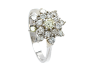 Jewellery, RING, 18K white gold, in auction: Lilla jewellery – Thursday 28 March 2019