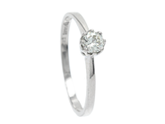 Jewellery, SOLITAIRE RING, 18K white gold, in auction: Lilla jewellery – Thursday 28 March 2019
