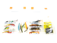 Leisure, 2 drawer with 33 various wobblers and jiggar, in auction: Pawn – Tuesday 26 March 2019
