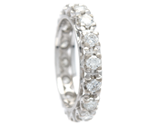 Jewellery, FULL ETERNITY RING, 18K white gold, in auction: Lilla jewellery – Thursday 28 March 2019
