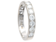 Jewellery, ETERNITY RING, 18K white gold, in auction: Lilla jewellery – Thursday 28 March 2019