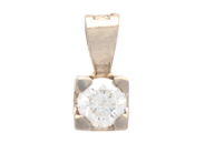 Jewellery, SOLITAIRE PENDANT, 18K white gold, in auction: Lilla jewellery – Thursday 28 March 2019