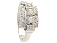 Jewellery, RING, 18K white gold, in auction: Lilla jewellery – Thursday 28 March 2019