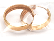 Jewellery, Earrings one pair 18K 0,8g Hoops, in auction: Pawn – Tuesday 23 April 2019
