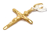 Jewellery, Pendant Crucifix 18K 0,7g, in auction: Pawn – Tuesday 23 April 2019
