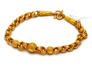 Jewellery, Bracelet 23K 7,6g 16cm with S-clasp, in auction: Pawn – Tuesday 23 April 2019