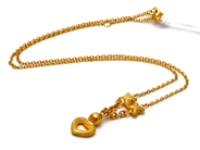 Jewellery, Necklace 23K 7,6g 37,5-40cm with S-clasp, in auction: Pawn – Tuesday 23 April 2019