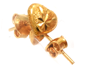 Lot, Earrings one pair 21K 1,8g skew, in auction: Pawn – Tuesday 23 April 2019