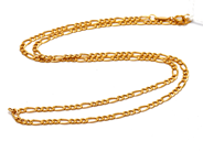 Jewellery, Necklace Figaro 21K 2,6g 45,5cm, in auction: Pawn – Tuesday 23 April 2019