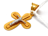 Jewellery, Pendant Crucifix 21K 2,9g length: 3cm, in auction: Pawn – Tuesday 23 April 2019