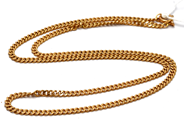 Jewellery, Necklace "curb" 18K 9,9g 44cm, in auction: Pawn – Tuesday 23 April 2019