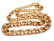 Jewellery, Necklace 18K 52,6g 45cm graduated Bismarck, in auction: Pawn – Tuesday 23 April 2019