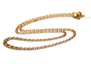 Jewellery, Necklace 18K 5,2g 42cm Bismarck with pendant heart, in auction: Pawn – Tuesday 23 April 2019