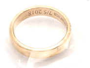 Lot, Lot of gold 18K 4,5g Ø16½, engraved, in auction: Pawn – Tuesday 23 April 2019