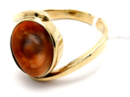 Jewellery, Ring 14K 5g Ø18¼ with stone, ostämplad, in auction: Pawn – Tuesday 23 April 2019